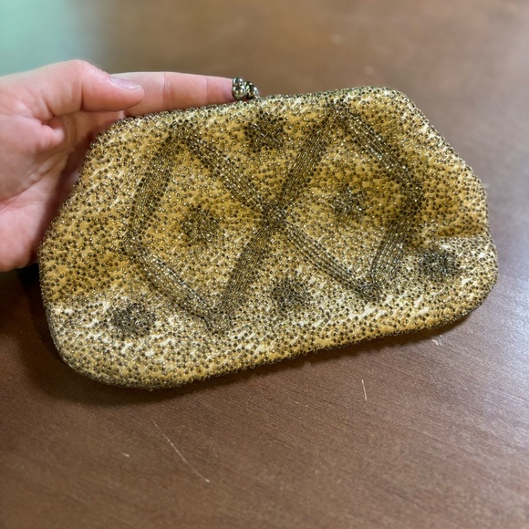 Vintage Richere Beaded Clamshell Clutch from Japan 1950s - Picture 6 of 9